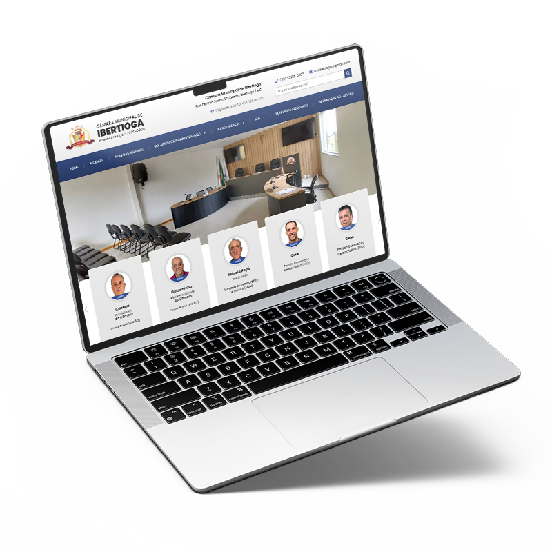 Criação de site para Câmara Municipal