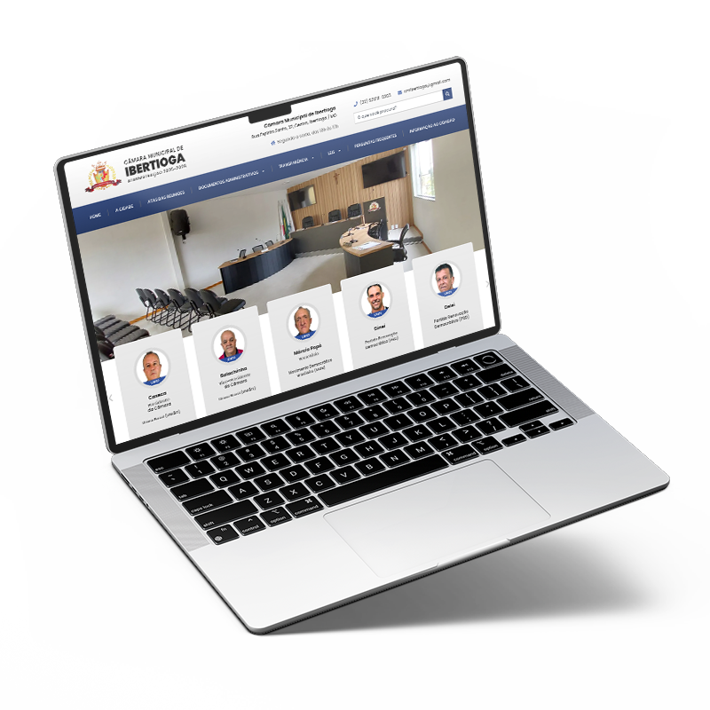 Criação de site para Câmara Municipal